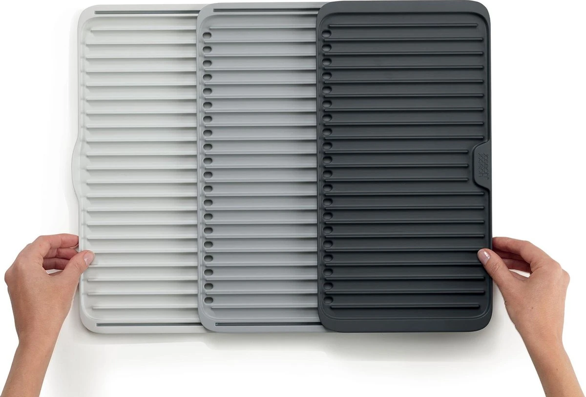 Joseph Joseph - Tier - Afdruipmat - Uitschuifbaar - Grijs 6 Joseph Joseph - Tier - Afdruipmat - Uitschuifbaar - Grijs - Afbeelding 4