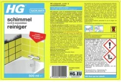 HG Schimmelreiniger - 500ml - De NR 1 Schimmelverwijderaar - Vernietigt De Hardnekkigste Schimmel - Geschikt Voor De Badkamer, Tegel-, Siliconenvoegen, Stucwerk -Schoonmaakartikelen Winkel 1200x814 3