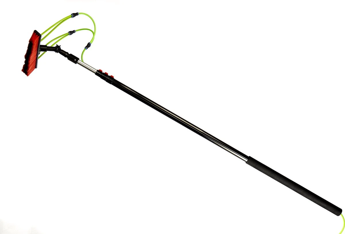 Aqua2Go Telescoopsteel 7,2 Meter - Lichtgewicht Aluminium - 40 Cm. Borstel - Ramen Wassen - Zonnepanelen 5 Aqua2Go Telescoopsteel 7,2 Meter - Lichtgewicht Aluminium - 40 Cm. Borstel - Ramen Wassen - Zonnepanelen - Afbeelding 3