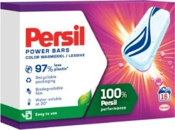 Persil® Persil Power Bars Kleur Wasmiddel - Voordeelverpakking - 9 X 16 Wasbeurten -Schoonmaakartikelen Winkel 1200x889 1