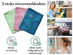Monx - Microvezeldoekjes - Microvezel Handdoek - Schoonmaakdoekjes - Reinigingsdoekjes - Raamdoeken - 3 Stuks - 40x60cm -Schoonmaakartikelen Winkel 1200x899 21