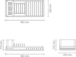 Brabantia SinkSide Afdruiprek Compact - Mid Grey -Schoonmaakartikelen Winkel 1200x906 1