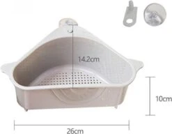 Merkloos Gootsteenorganiser Grijs - Sponshouder - Aanrecht Organiser - Vaatdoek Houder - Gootsteen Organiser - Gootsteen Bakje - Gootsteen Organiser- Gootsteenorganiser - Gootsteen Houder - Gootsteenzeef -Schoonmaakartikelen Winkel 1200x932