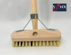 Synx Tools Luiwagen Fiber 22cm - Schrobber - Vloerschrobber - Schoonmaakbezem - Schrobborstels - Incl. Steel 150 Cm -Schoonmaakartikelen Winkel 1200x937