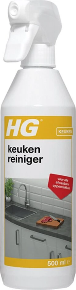 HG Keuken Reiniger - 500ml - Effectief En Hygiënisch - Voor Alle Afwasbare Oppervlakken -Schoonmaakartikelen Winkel 315x1200 1