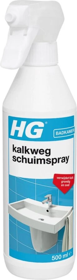 HG Kalkweg Schuimspray - 500ml - 100% Glans - Verwijdert En Voorkomt Kalk - Biologisch Afbreekbaar -Schoonmaakartikelen Winkel 331x1200 3