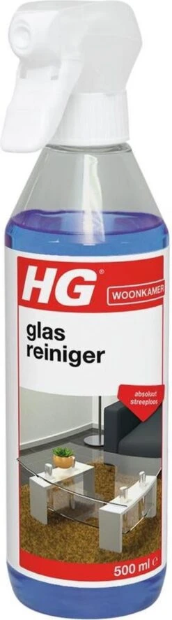 HG Glasreiniger - 500ml - 100% Streeploze Glans - Snel Droog -Schoonmaakartikelen Winkel 334x1200 3