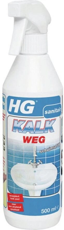 HG Kalkweg Schuimspray - 500ml - 100% Glans - Verwijdert En Voorkomt Kalk - Biologisch Afbreekbaar -Schoonmaakartikelen Winkel 337x1200 1