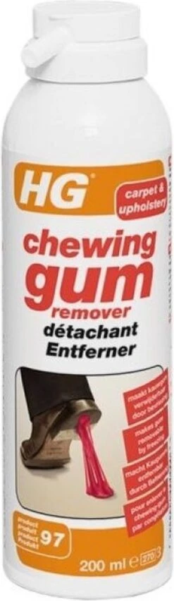 HG Chewing Gum Remover (HG Product 97) - 200ml - Bevriest Kauwgom -Schoonmaakartikelen Winkel 348x1200
