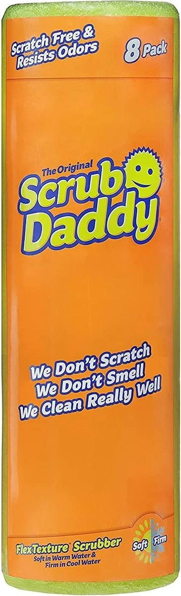 Scrub Daddy Spons Original 8 Pack - Krasvrij Schoonmaken 3 Scrub Daddy Spons Original 8 Pack - Krasvrij Schoonmaken