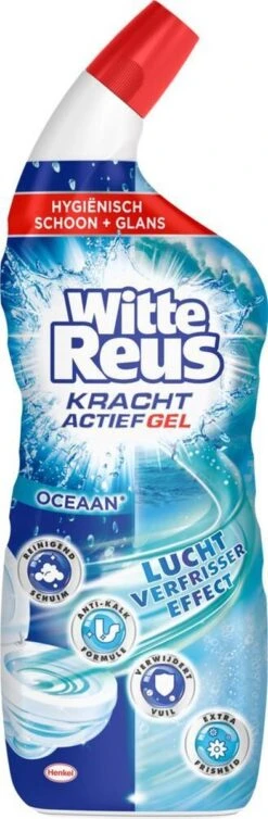 Witte Reus Toiletreiniger - Kracht Actief Gel Oceaan - Voordeelverpakking 10 X 700ml 12 Witte Reus Toiletreiniger - Kracht Actief Gel Oceaan - Voordeelverpakking 10 X 700ml -Schoonmaakartikelen Winkel 393x1200 2