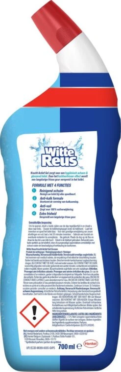 Witte Reus Toiletreiniger - Kracht Actief Gel Oceaan - Voordeelverpakking 10 X 700ml 16 Witte Reus Toiletreiniger - Kracht Actief Gel Oceaan - Voordeelverpakking 10 X 700ml -Schoonmaakartikelen Winkel 393x1200 3