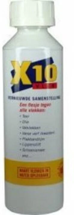 X10 Vlekken - 250 Ml - Vlekverwijderaar -Schoonmaakartikelen Winkel 416x1200