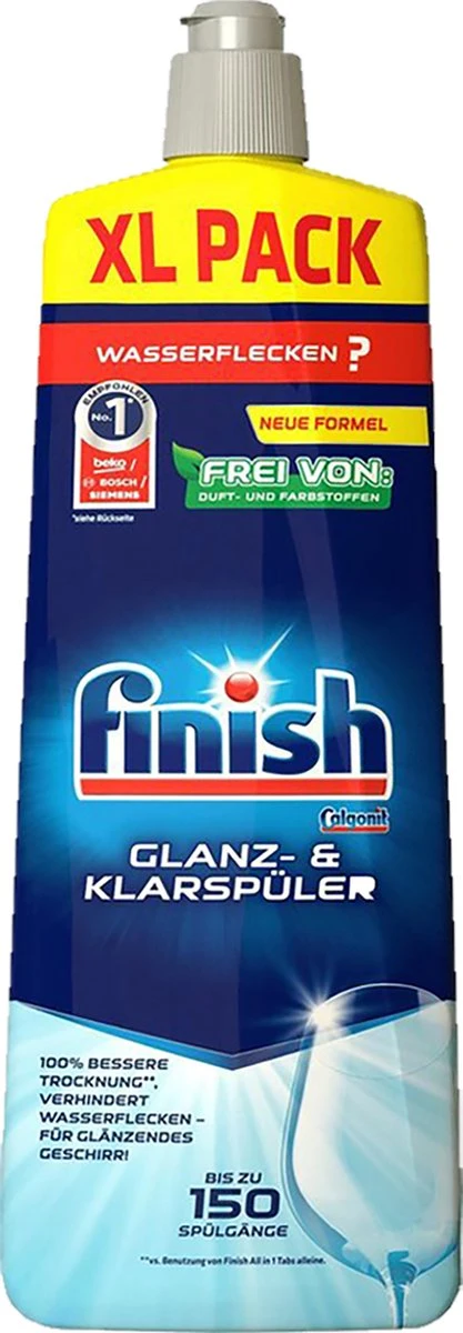Finish Vaatwaszout 4kg Doos - Zout Voor De Vaatwasser + Finish - Glansspoelmiddel - 800 Ml 5 Finish Vaatwaszout 4kg Doos - Zout Voor De Vaatwasser + Finish - Glansspoelmiddel - 800 Ml - Afbeelding 3