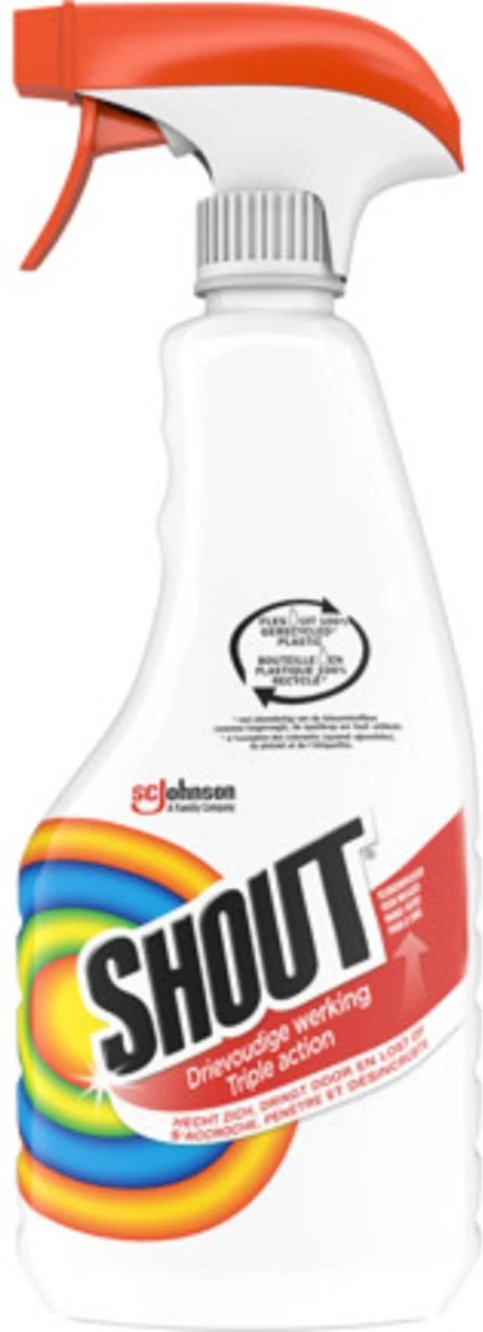 Mr Muscle Shout Vlekkenoplosser Triple Action - Spray - 2 X 500 Ml 5 Mr Muscle Shout Vlekkenoplosser Triple Action - Spray - 2 X 500 Ml - Afbeelding 3
