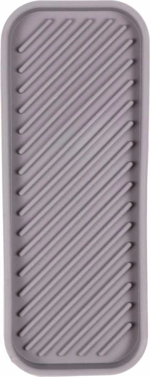 Benson Afdruipmat - Siliconen - 23.5 X 9.5 Cm - Grijs 5 Benson Afdruipmat - Siliconen - 23.5 X 9.5 Cm - Grijs - Afbeelding 3