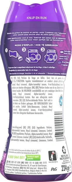 Lenor Amethist En Bloemen - In-Wash Geurbooster - Voordeelverpakking 6 X 16 Wasbeurten -Schoonmaakartikelen Winkel 479x1200 1