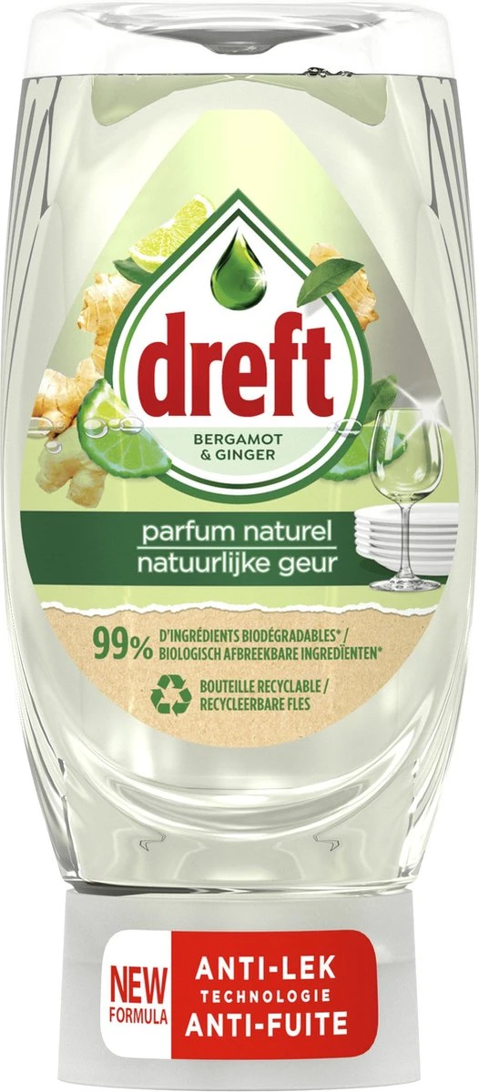 Dreft Natuurlijke Geur - Afwasmiddel - Bergamot & Gember - Ondersteboven Fles - Voordeelverpakking 8 X 370 Ml 8 Dreft Natuurlijke Geur - Afwasmiddel - Bergamot & Gember - Ondersteboven Fles - Voordeelverpakking 8 X 370 Ml - Afbeelding 6