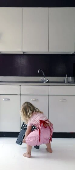 PUHLMANN - Inklapbare Kruk, JAMES, Plastic, Grijs, 22 Cm Hoog, Max 100 Kilo -Schoonmaakartikelen Winkel 530x1200