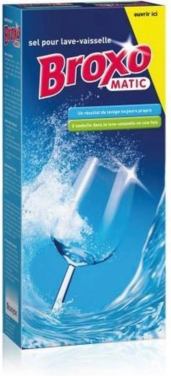 Broxo Matic Vaatwaszout 5 X 1kg | Korrels | Voorkomt Kalkafzetting | Vaatwasser Zout | Promo Verpakking 4 Broxo Matic Vaatwaszout 5 X 1kg | Korrels | Voorkomt Kalkafzetting | Vaatwasser Zout | Promo Verpakking - Afbeelding 2