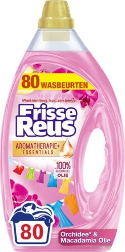 Frisse Reus Orchidee Macadamia Gel Wasmiddel - Vloeibaar - 80 Wasbeurten - Voordeelverpakking