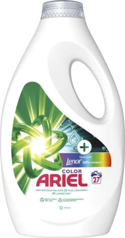 Ariel Vloeibaar Wasmiddel + Touch Van Lenor Unstoppables - 5 X 27 Wasbeurten - Voordeelverpakking -Schoonmaakartikelen Winkel 632x1200 1