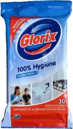 Glorix Doekjes Ocean - 100% Hygiene - 6 X 30 = 180 Vochtige Schoonmaakdoekjes 8 Glorix Doekjes Ocean - 100% Hygiene - 6 X 30 = 180 Vochtige Schoonmaakdoekjes -Schoonmaakartikelen Winkel 682x1200 2