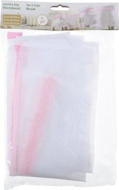 Merkloos Orange85 Waszakken 4 Stuks - 4 Maten - Lingerie - Bh - Schoenen - Schoenen -Schoonmaakartikelen Winkel 756x1200
