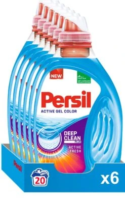 Persil® Persil Active Gel Color - Vloeibaar Wasmiddel - Voordeelverpakking - 6 X 20 Wasbeurten -Schoonmaakartikelen Winkel 761x1200