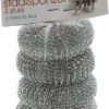 Staalsponzen 4 Delig - Pannenspons - Schuurspons - Roestvrij Staal (RVS) - Staalspons - 4 Stuks -Schoonmaakartikelen Winkel 770x1200