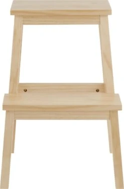 Houten Opstapje - Krukje Met 2 Niveaus - Bruin -Schoonmaakartikelen Winkel 793x1200 2