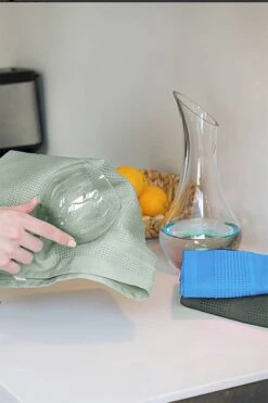 Set Van 4 Professionele Polierdoek Streeploos| Glazendoek | Glaswerk | Poleerdoek | 42 X 68 Cm -Schoonmaakartikelen Winkel 800x1200 22