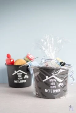 ByMi| Poetsemmer Happy New Home | Cadeautje Huis |Housewarming |Nieuwe Woning | Gepersonaliseerd -Schoonmaakartikelen Winkel 801x1200 1