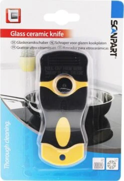 Scanpart Kookplaat Schraper - Schraapijzer - Radeermes - Voor Alle Glazen Kookplaten - Zoals Keramische Inductie En Halogeen Kookplaten - Kunststof - Vervangbaar Mesje - Krasvrij -Schoonmaakartikelen Winkel 824x1200 2