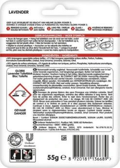 Glorix Power 5 Toiletblokken - Lavendel - 9 Stuks - Voordeelverpakking -Schoonmaakartikelen Winkel 860x1200