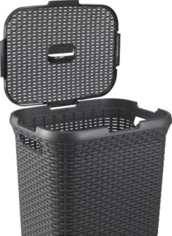 Curver Style Wasmand Met Deksel - 60L - Antraciet -Schoonmaakartikelen Winkel 878x1200 1