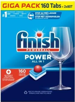 Finish Power All In One Regular Vaatwastabletten - 160 Stuks -Schoonmaakartikelen Winkel 890x1200