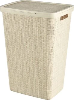Curver Jute Wasmand Met Deksel 58L - 2 Stuks - Gebroken Wit -Schoonmaakartikelen Winkel 891x1200 2