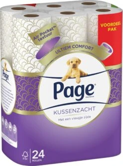 Page Toiletpapier - Kussenzacht Wc Papier - Voordeelverpakking - 24 Rollen -Schoonmaakartikelen Winkel 895x1200