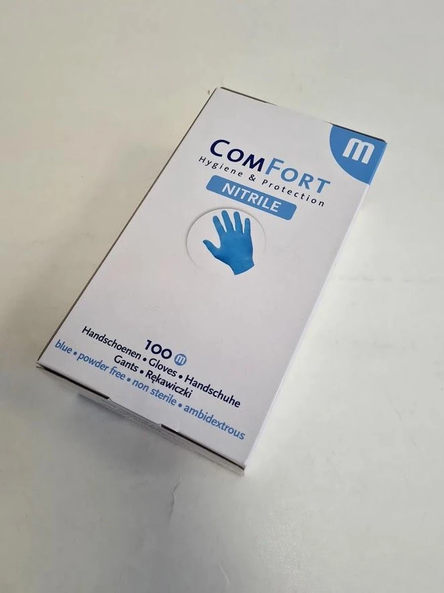Merkloos Comfort Nitril Wegwerp Handschoenen - Poedervrij - Blauw - Maat M - 100 Stuks 5 Merkloos Comfort Nitril Wegwerp Handschoenen - Poedervrij - Blauw - Maat M - 100 Stuks - Afbeelding 4