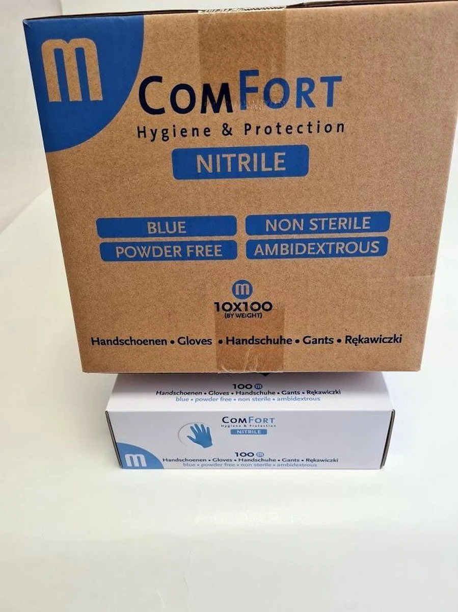 Merkloos Comfort Nitril Wegwerp Handschoenen - Poedervrij - Blauw - Maat M - 100 Stuks 9 Merkloos Comfort Nitril Wegwerp Handschoenen - Poedervrij - Blauw - Maat M - 100 Stuks - Afbeelding 8