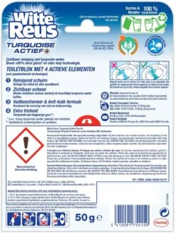 Witte Reus Turquoise Actief Toiletblok - Pacific - WC Blokjes Voordeelverpakking - 10 Stuks 22 Witte Reus Turquoise Actief Toiletblok - Pacific - WC Blokjes Voordeelverpakking - 10 Stuks -Schoonmaakartikelen Winkel 901x1200 2