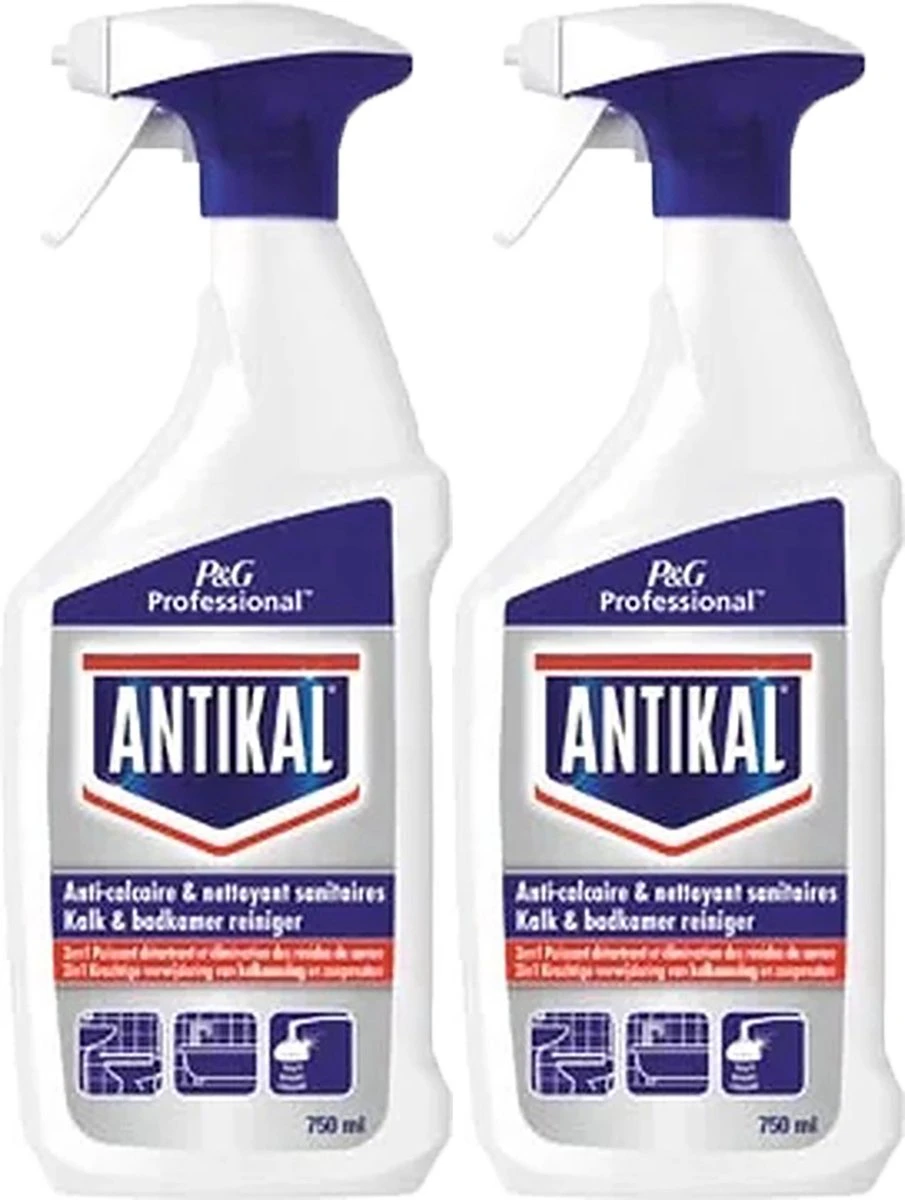 Antikal Kalk En Badkamerreiniger 2in1 Spray 2x750 Ml 3 Antikal Kalk En Badkamerreiniger 2in1 Spray 2x750 Ml
