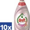Dreft Clean & Care Afwasmiddel Rose & Satin (Voordeelverpakking) - 10 X 383 Ml -Schoonmaakartikelen Winkel 989x1200 1