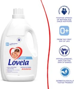 Lovela Baby - Hypoallergeen Wasmiddel Voor Het Wassen Van Gekleurde Baby- En Kinderkleding - 1.45 Liter -Schoonmaakartikelen Winkel 991x1200